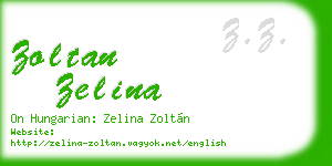 zoltan zelina business card
