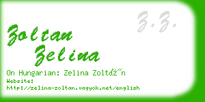 zoltan zelina business card